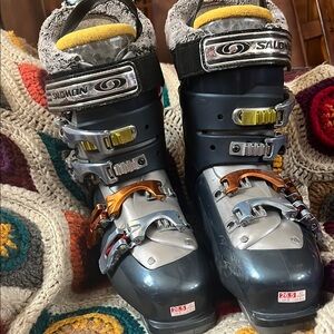 Salomon Women’s Ski Boots - Black and Silver